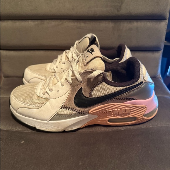 Nike Women's Air Max Excee Sneakers - Cream, Pink, and Black - Picture 3 of 4